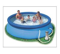 Intex - Easy Set - Piscine avec pompe de filtration - 396x84 cm - Rondee - Piscine gonflable