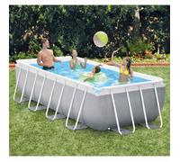 Piscine autoportante rectangulaire INTEX Prism Frame 400x200x100 cm - Gris