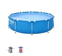 Piscine autoportante Steel Pro 305x76 cm - Bestway - Gonflable - Filtre à cartouche - Capacité 4.678 litres