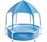Piscine avec Cadre en métal - Intex - 1,83m x 38cm - 700L - Auvent et Pulvérisateur intégré