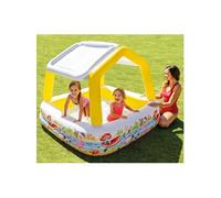 Piscine avec parasol gonflable 157x157x122 cm, piscine pour enfants, piscine de natation,, piscine gonflable, centre de jeux