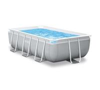 Intex piscine avec pompe et échelle Prism Frame 400 x 200 x 100 cm gris