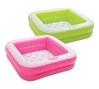 Intex Pools Piscine gonflable / pataugeoire carrée 85x85x23 cm (couleur aléatoire)
