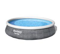 Piscine Bestway autoportée ronde Fast Set Rotin - Ø 396 x H 84 cm (Filtre à cartouche)