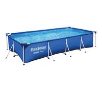 Bestway Kit piscine hors-sol Steel Pro™ 56424 – Tubulaire rectangulaire 400×211×81 cm, pompe incl.