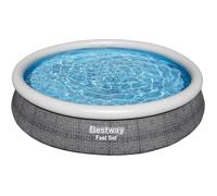 Piscine - Bestway - Fast Set - 366 cm - Autoportante - Pompe filtrante Flowclear