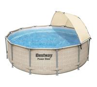 Piscine - BESTWAY - Power Steel - 396 cm - Acier inoxydable - Hors-sol