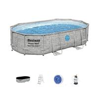 Piscine BESTWAY Power Steel™ SwimVista™ - 4,88m x 3,05m x 1,07m filtre à sable