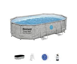 Piscine BESTWAY Power Steel™ SwimVista™ - 4,88m x 3,05m x 1,07m filtre à sable