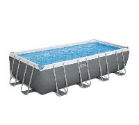 Piscine Bestway tubulaire rectangulaire Power Steel - 549 x 274 x H 122 cm (Filtre à sable)