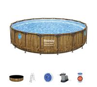 Piscine Bestway tubulaire ronde Power Steel Vista - Ø 549 x H 122 cm (Filtre à cartouche)