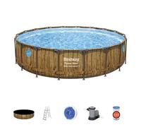 Piscine Bestway tubulaire ronde Power Steel Vista - Ø 549 x H 122 cm (Filtre à cartouche)