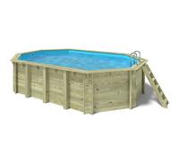 Piscine bois Altanka 6,53 x 4,41 x h1,45m