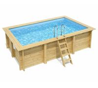 Piscine bois Aqua 4,65 x 2,85 x h1,24m - A sceller