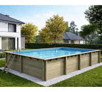 Piscine bois Aqua 8,50 x 4,35 x h1,45m - A sceller