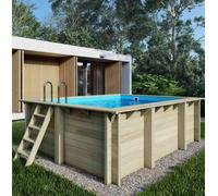 Piscine bois Aqua 4,65 x 2,85 x h1,24m - A sceller