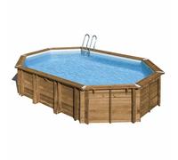 Piscine bois Avocado 6,56 x 4,56 x h1,31m
