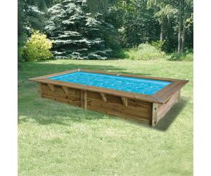 Piscine bois Azura 4,00 x 2,00 x h1,26m - Beige