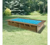 Piscine bois Azura 4,00 x 2,00 x h1,26m - Bleu