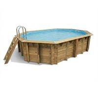 Piscine bois Azura 4,00 x 3,00 x 1,20 m - Liner bleu - Ubbink