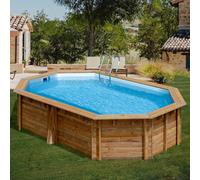 Piscine bois Cannelle 2 - 5.35 m x 3.35 m x H.1.17 m