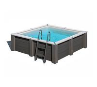 Piscine carrée composite Gré Avantgarde Nova - 3,15 x 3,15 x 0,96 m