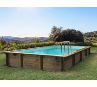 Piscine bois en kit rectangle " Tampa 145 " - 7.20 x 4.20 x 1.44 m