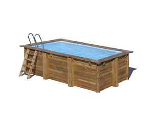 Piscine bois Marbella 4,20 x 2,70 x 1,17 m - Gré
