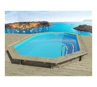 Piscine bois " Miami 130 " - 4.86 x 3.36 x 1.30 m Bois G