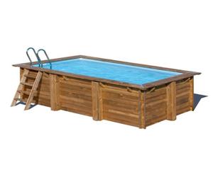 Piscine Bois modèle Gré modèle Mango- Rectangle 6.18m x 3.20m