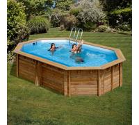 Piscine Bois modèle modèle Avocado - Octogonale allongée 6.56 x 4.56m