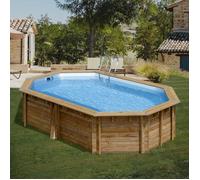 Piscine Bois modèle modèle Cannelle 2 - Octogonale allongée 5.35 x 3.35m