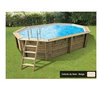 Piscine Azura - 355 x 550 x H120 cm - Liner Beige