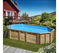 Piscine bois Orange 7,55 x 4,56 x h1,46m