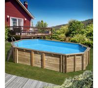 Piscine bois Orange 7,55 x 4,56 x 1,46 m - Gré