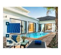 Piscine bois rectangle " Aruba 140 "- 5.00 x 3.00 x 1.38 m + Bâche à bulles 180 µ - Bâche hiver 280 g/m²