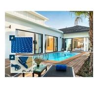Piscine bois rectangle " Aruba "- 5.00 x 3.00 x 1.24 m + Bâche à bulles 180 µ - Bâche hiver 280 g/m²