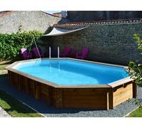 Piscine bois Safran 2 6,20 x 3,95 x 1,36 m - Gré