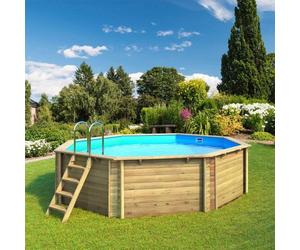 Piscine bois TULUM Premium 414 et 505-Diamètre 414 cm-