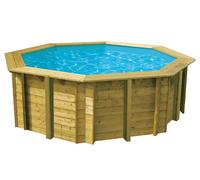 Piscine bois Ubbink SUNWATER All in One 360x120cm octogonale