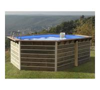 Piscine Bois Waterclip SABTANG 510x320x129 cm hors sol octogonale