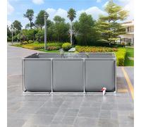 Piscine, cadre en acier hors sol, piscine de jardin durable pour familles et enfants, assemblage facile, comprend un patch de réparation (L 100 x l 300 x H70 cm)