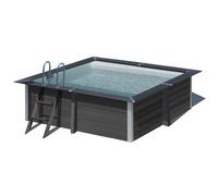 Piscine carrée composite Gré Avantgarde 3,26 x 3,26 x 0,96 m