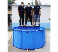 Piscine circulaire extérieure hors sol, toile durable pour étang à poissons, natation, culture koi, irrigation agricole, plaisir en famille