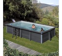 Piscine hors sol Composite Avantgarde rectangle 6.06m x 3.26m H1.24m