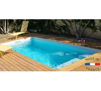 Piscine coque de 10 m2 : Serre chevalier 4.30X2.30X1.50M + Filtration en kit écologique