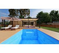 Piscine coque Olympie 5 : 3.20 x 6.20 x 1.50 m + ECO pièces à sceller sans filtration