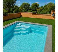 Piscine coque Phocée 4.80 x 3.20 x 1.50 m + ECO pièces à sceller sans filtration