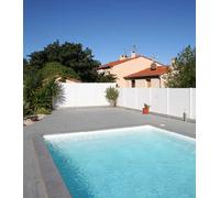 Piscine coque Troie 75 : 7.95 x 3.60 x 1.50m + ECO pièces à sceller sans filtration