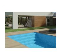 Piscine coque Troie 8 : 8.20 x 4.20 x 1.50 m + LUXE + local enterré Capot Plat